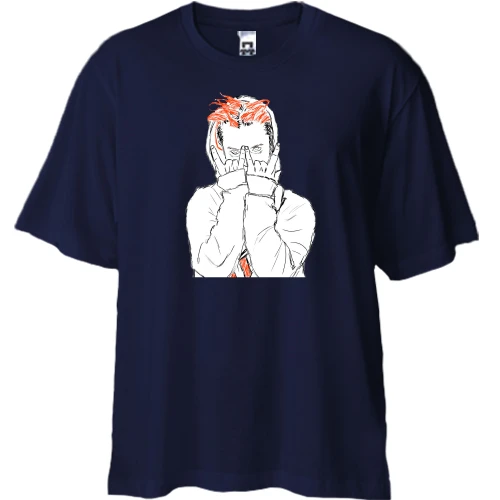 Футболка двунитка Oversize с GONE.Fludd и жестом