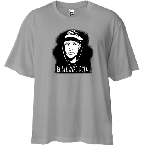 Футболка двунитка Oversize, Серый, с Boulevard Depo