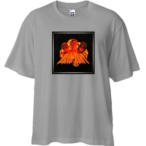 Футболка двунитка Oversize с Dead Heat