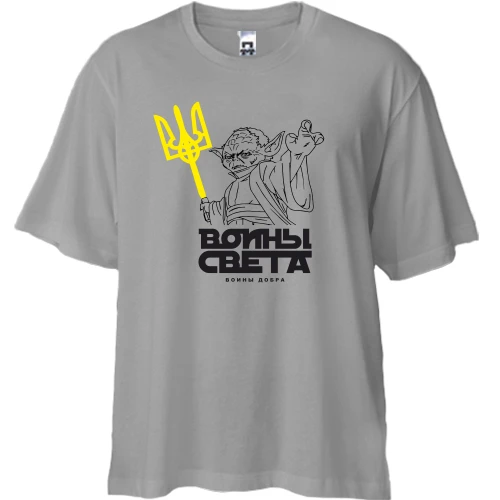 Футболка двунитка Oversize Воины света (2)