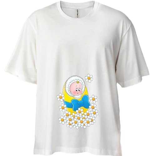 Футболка двунитка Oversize Будущий украинец