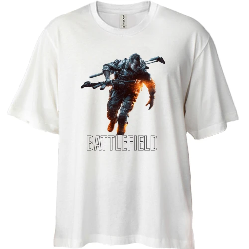 Футболка двонитка Oversize Battlefield