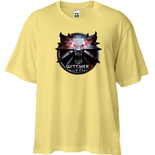 Футболка двонитка Oversize The Witcher 3 (logo)
