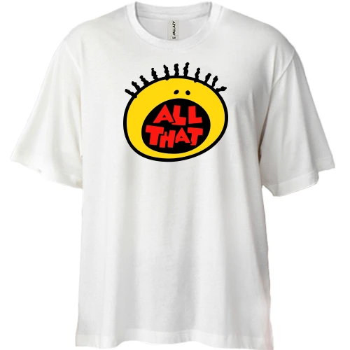 Футболка двунитка Oversize, Синий, All That