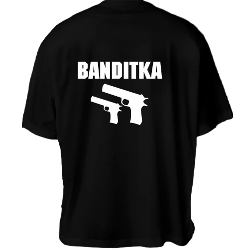 Футболка двонитка Oversize Бандитка