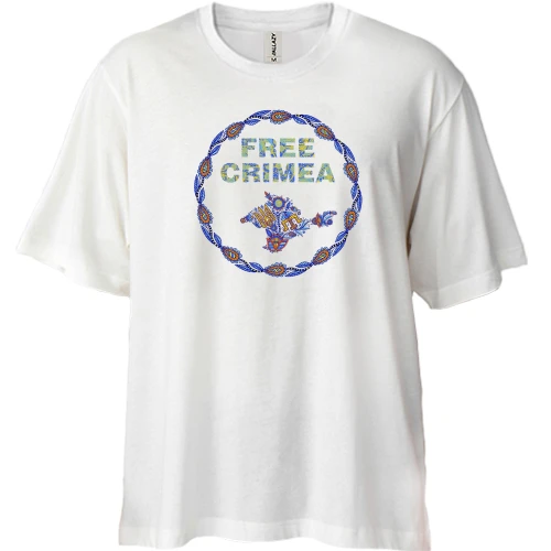 Футболка двонитка Oversize Free Crimea