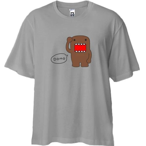 Футболка двонитка Oversize Домо-кун