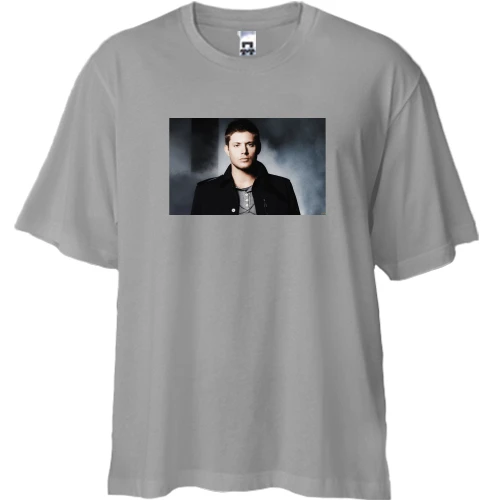 Футболка двунитка Oversize, Серый, Dean sexy