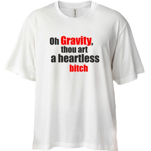 Футболка двонитка Oversize Gravity Шелдона
