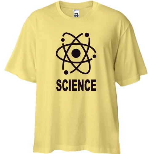 Футболка двунитка Oversize Шелдона science