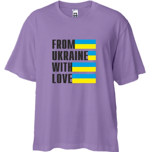 Футболка двонитка Oversize From Ukraine with love
