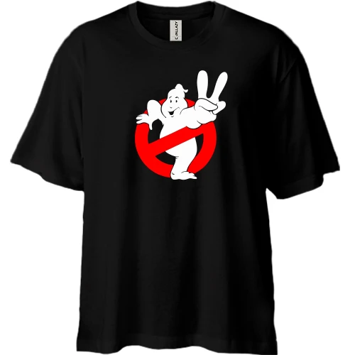 Футболка двонитка Oversize, Чорний, Ghost Busters 2