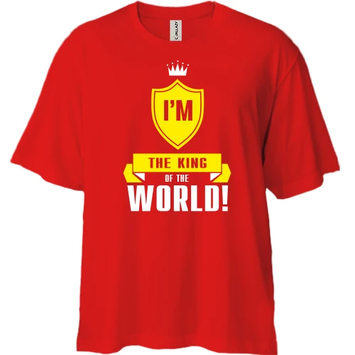 Футболка двонитка Oversize I'm a king of the world