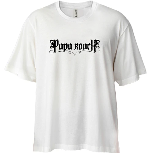 Футболка двонитка Oversize Papa Roach