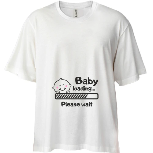 Футболка двунитка Oversize Baby loading