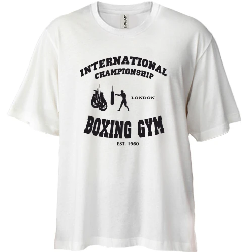 Футболка двунитка Oversize Boxing GYM