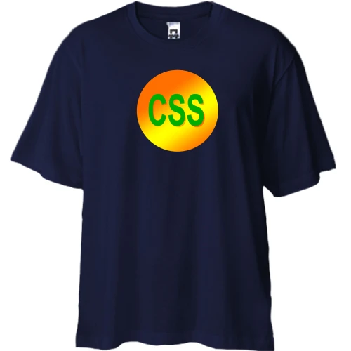 Футболка двонитка Oversize для програміста CSS