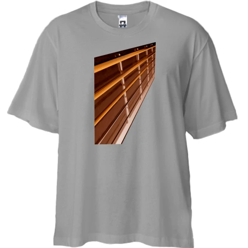 Футболка двунитка Oversize с гитарным рифом
