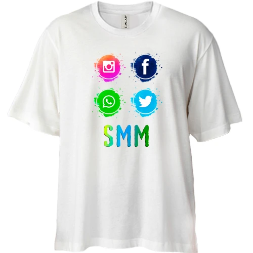 Футболка двунитка Oversize для SMM
