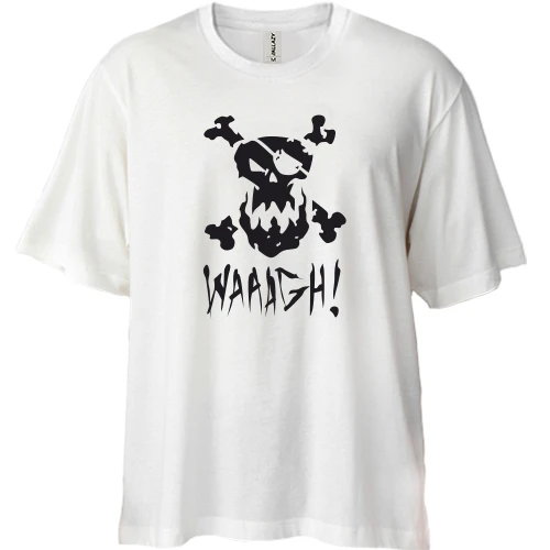 Футболка двонитка Oversize, Білий, Waaagh!