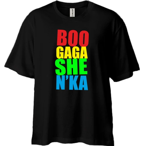 Футболка двунитка Oversize Бугагашка