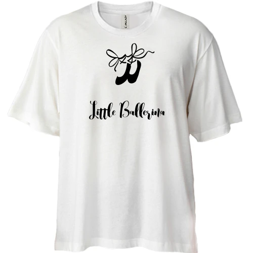 Футболка двонитка Oversize Little Ballerina