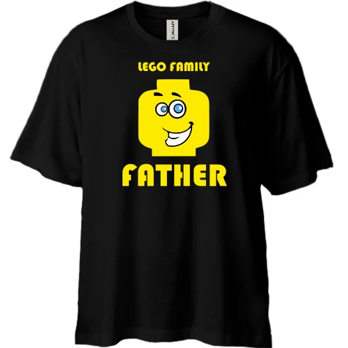 Футболка двонитка Oversize Lego Family - Father