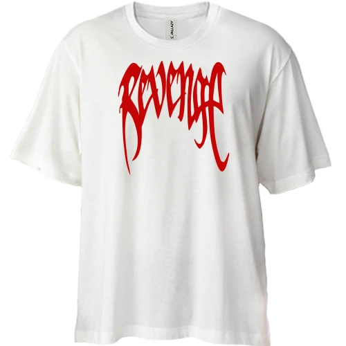 Футболка двунитка Oversize, Синий, Revenge