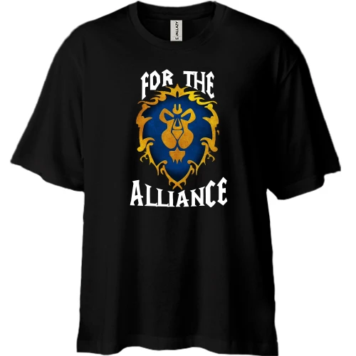 Футболка двунитка Oversize For the alliance