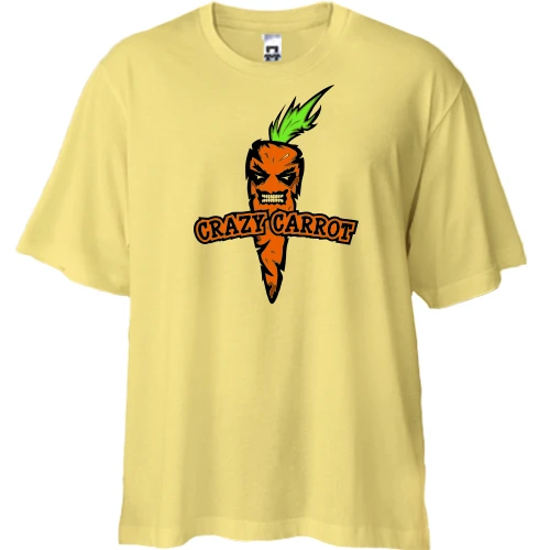 Футболка двонитка Oversize, Жовтий, Crazy Carrot (2)