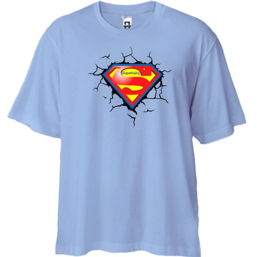 Футболка двунитка Oversize Superbaby