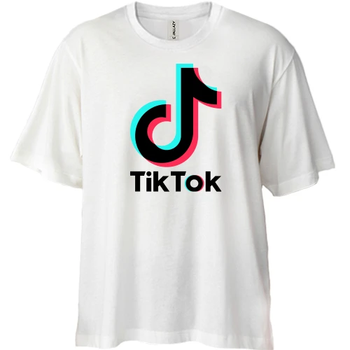 Футболка двонитка Oversize Tik Tok