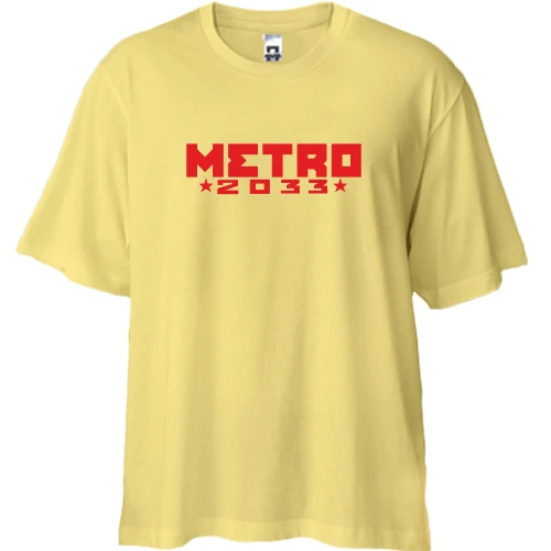 Футболка двонитка Oversize Метро 2033