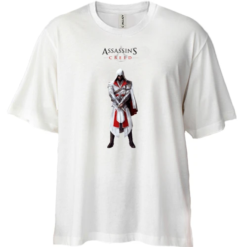 Футболка двонитка Oversize, Жовтий, Assassin`s Creed