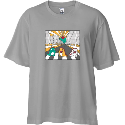 Футболка двунитка Oversize Mr. Monster Happy Family