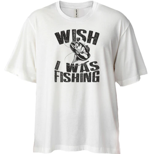 Футболка двунитка Oversize Wish I was fishing