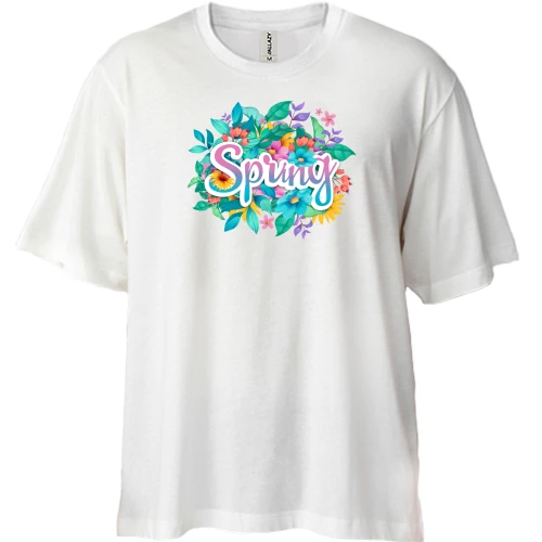 Футболка двунитка Oversize Spring Весна