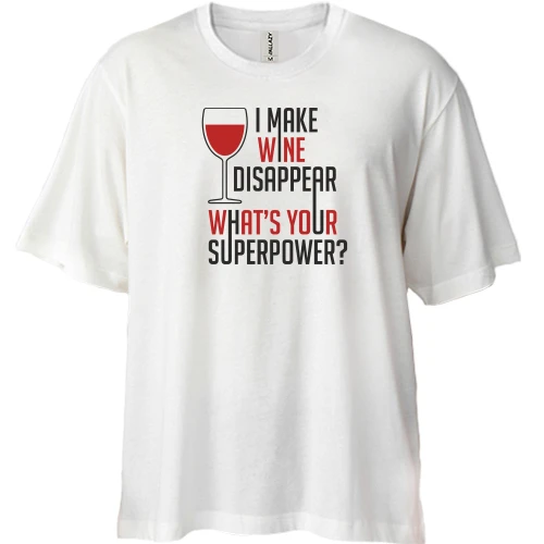 Футболка двунитка Oversize Wine Вино