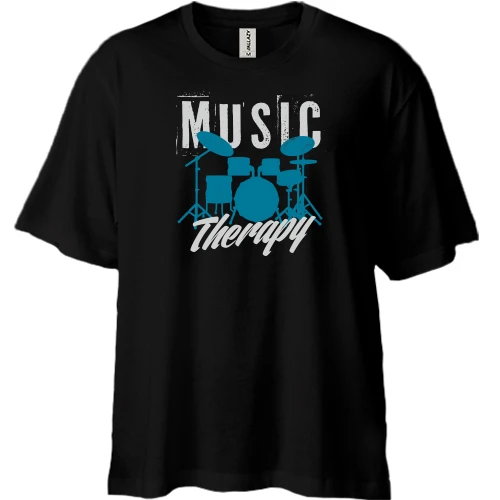 Футболка двонитка Oversize Music Therapy