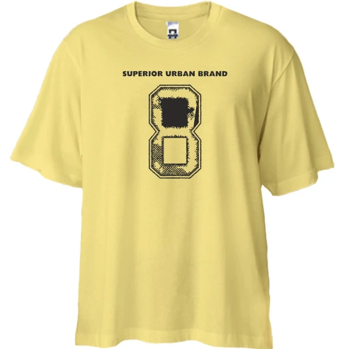 Футболка двунитка Oversize, Желтый, Superior Urban Brand