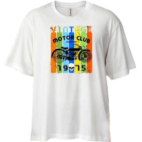 Футболка двонитка Oversize Vintage Motor Club