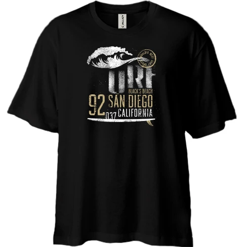 Футболка двонитка Oversize, Чорний, 92 San Diego