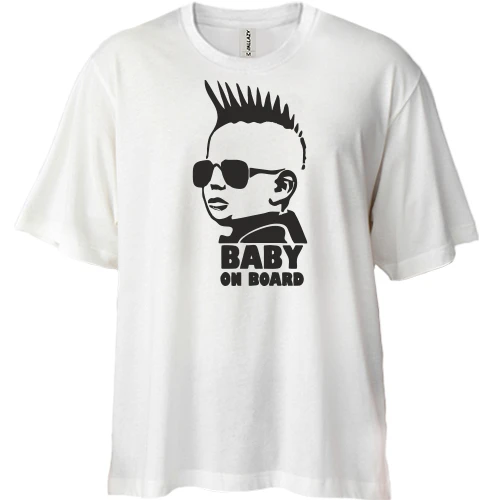 Футболка двонитка Oversize Baby on board