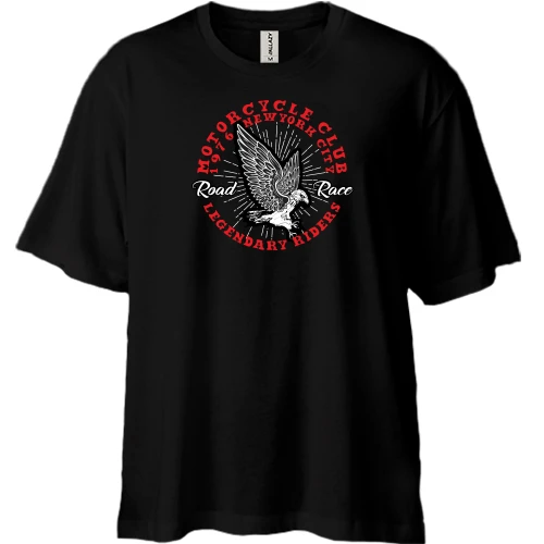 Футболка двунитка Oversize, Черный, Garage Masters
