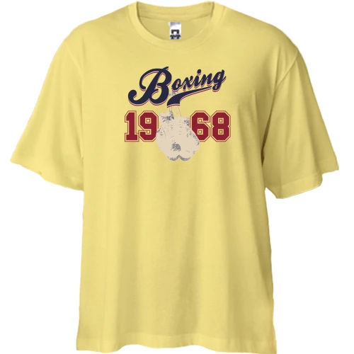 Футболка двунитка Oversize Boxing 1968