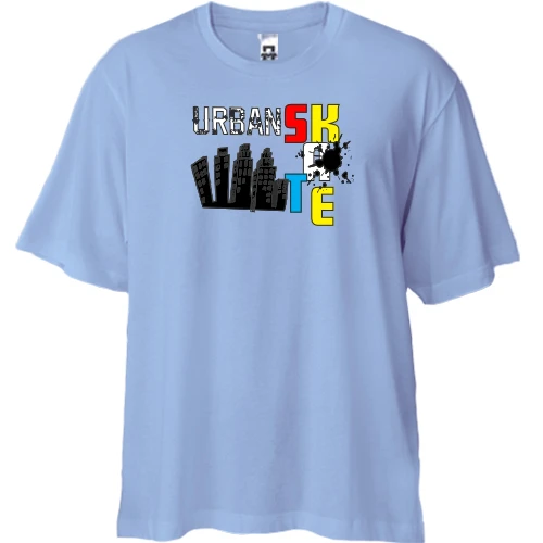 Футболка двунитка Oversize Urban Skate