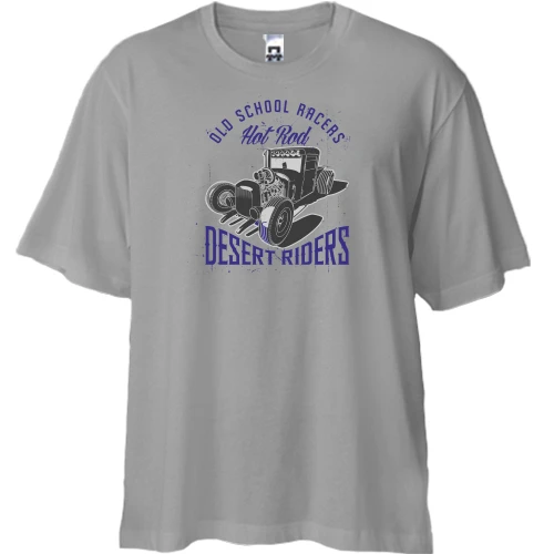 Футболка двунитка Oversize Desert Riders Hot Rod