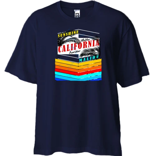 Футболка двонитка Oversize Sunshine California Malibu