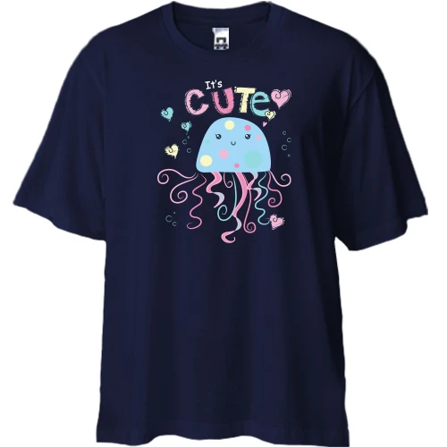 Футболка двонитка Oversize Cute Jellyfish