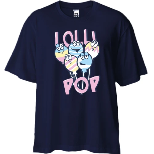 Футболка двонитка Oversize Funny Lolly Pop